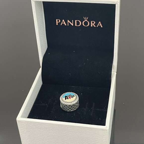 Pandora Aruba Flag Exclusive Dangle Charm - Picture 3 of 6